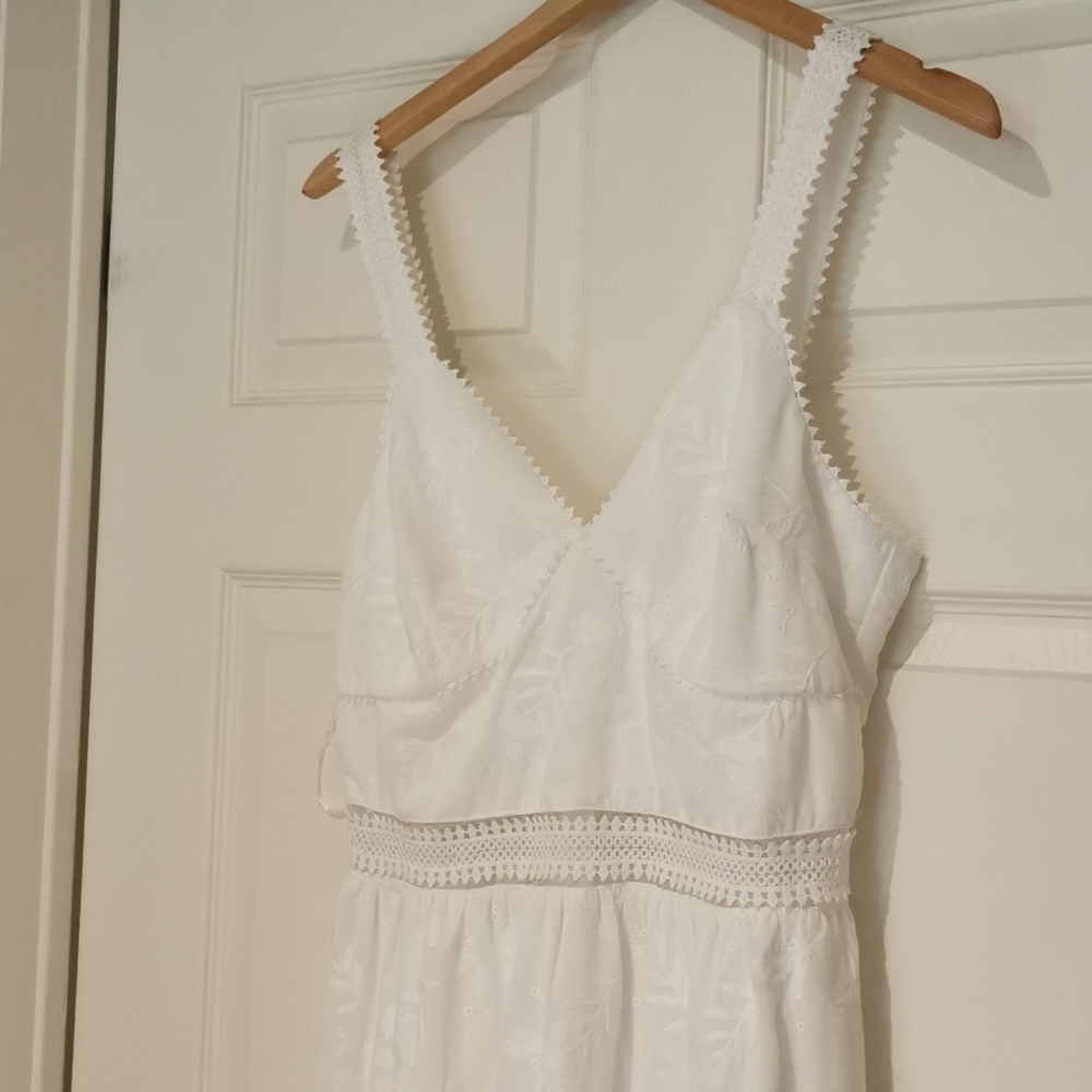 White never worn summer dress